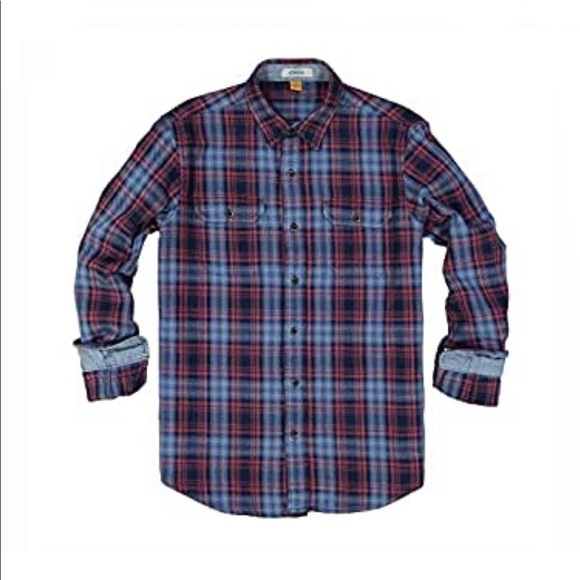 TAILOR VINTAGE PLAID HEAVY TWILL SHIRT - NWT! - Picture 2 of 12